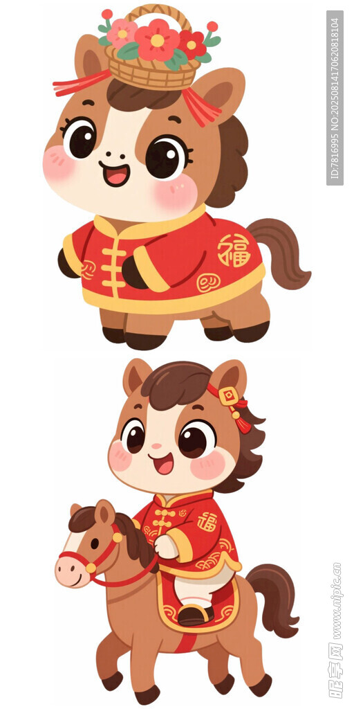 喜慶小馬賀歲形象設計