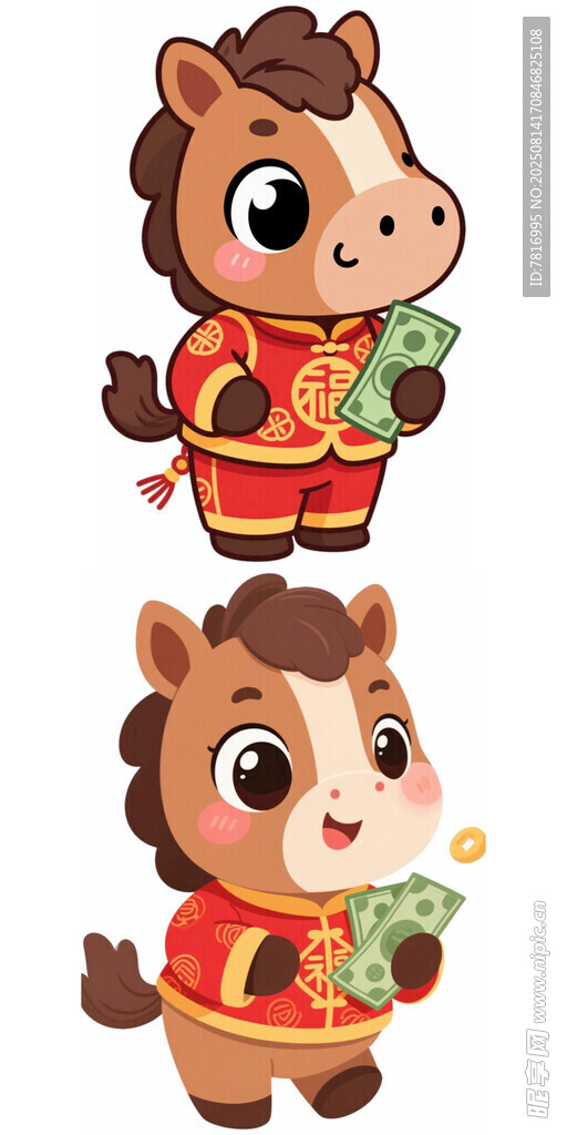 可愛(ài)小馬賀歲形象