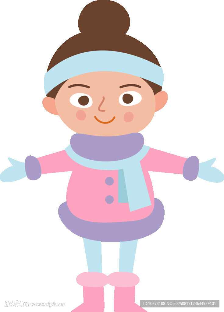 冬日可愛小女孩裝扮