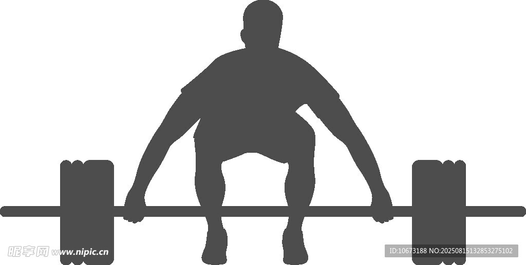 男子俯身準(zhǔn)備舉杠鈴