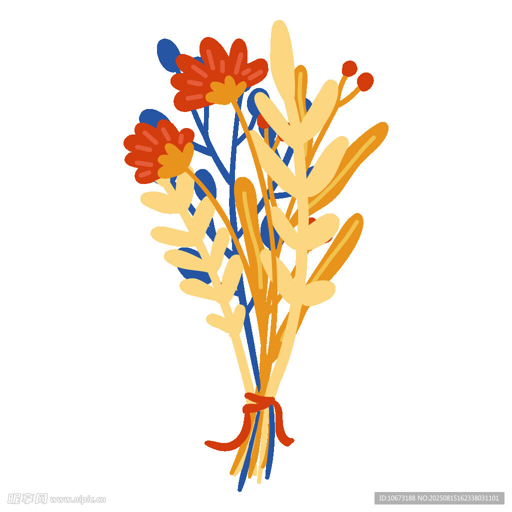手繪花束插畫(huà)
