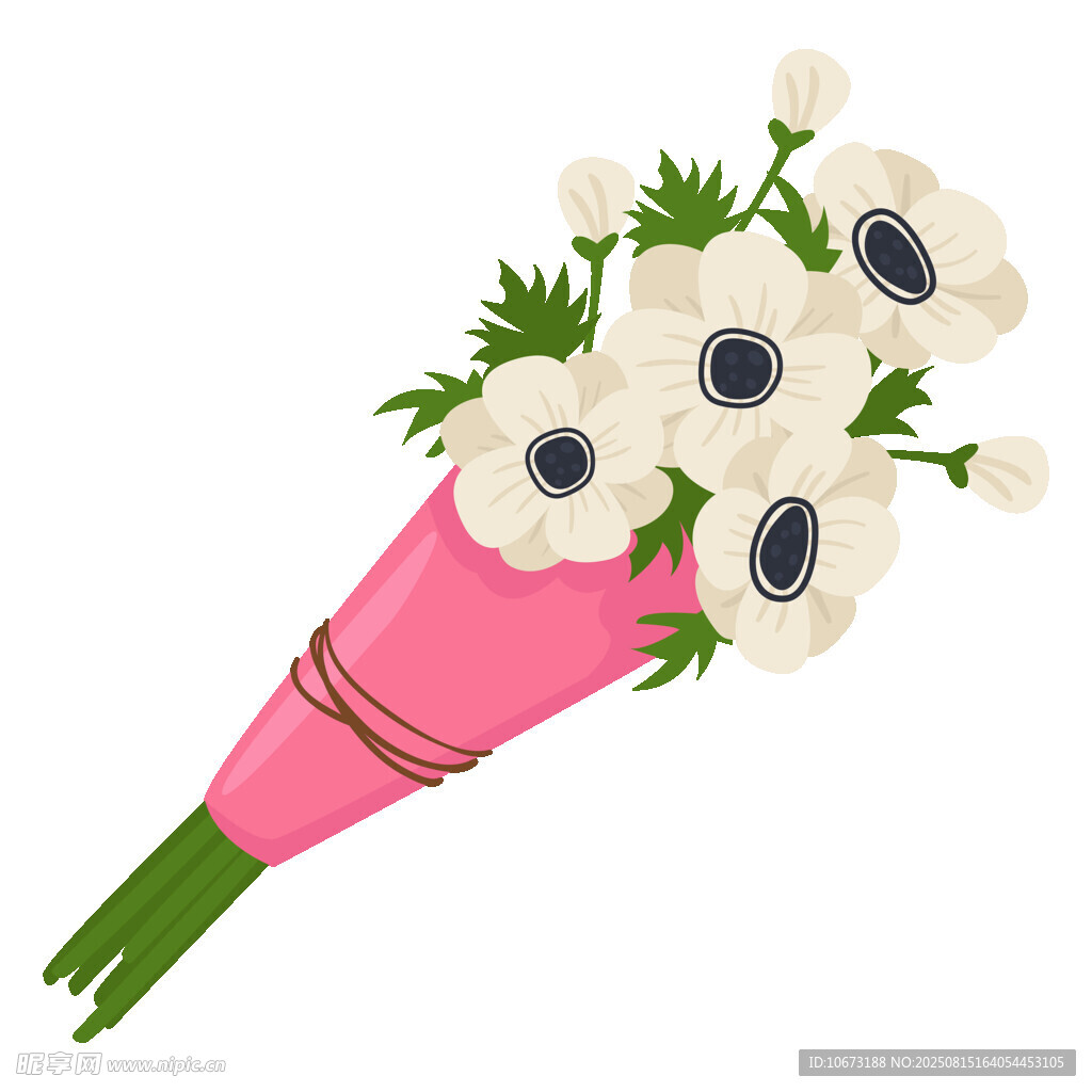 粉色包裝銀蓮花花束