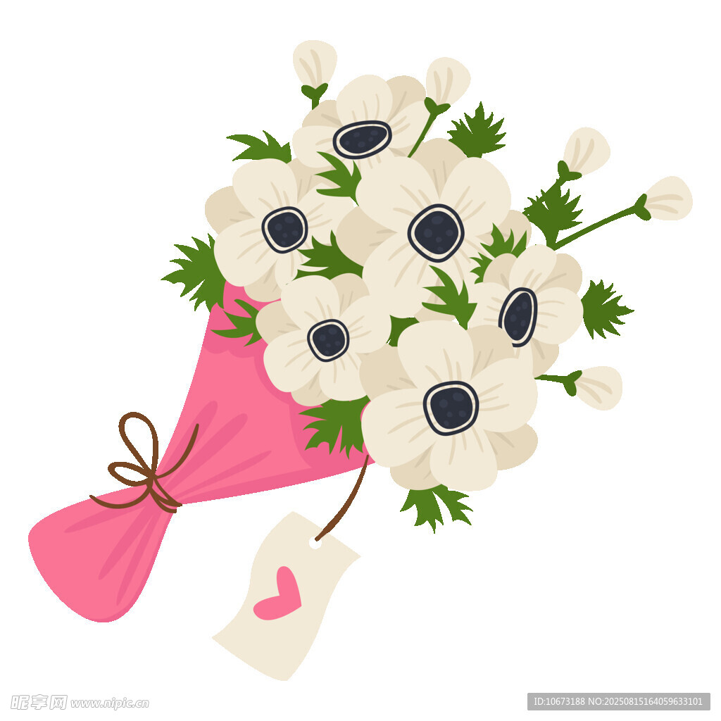 粉色花束清新雅致之美