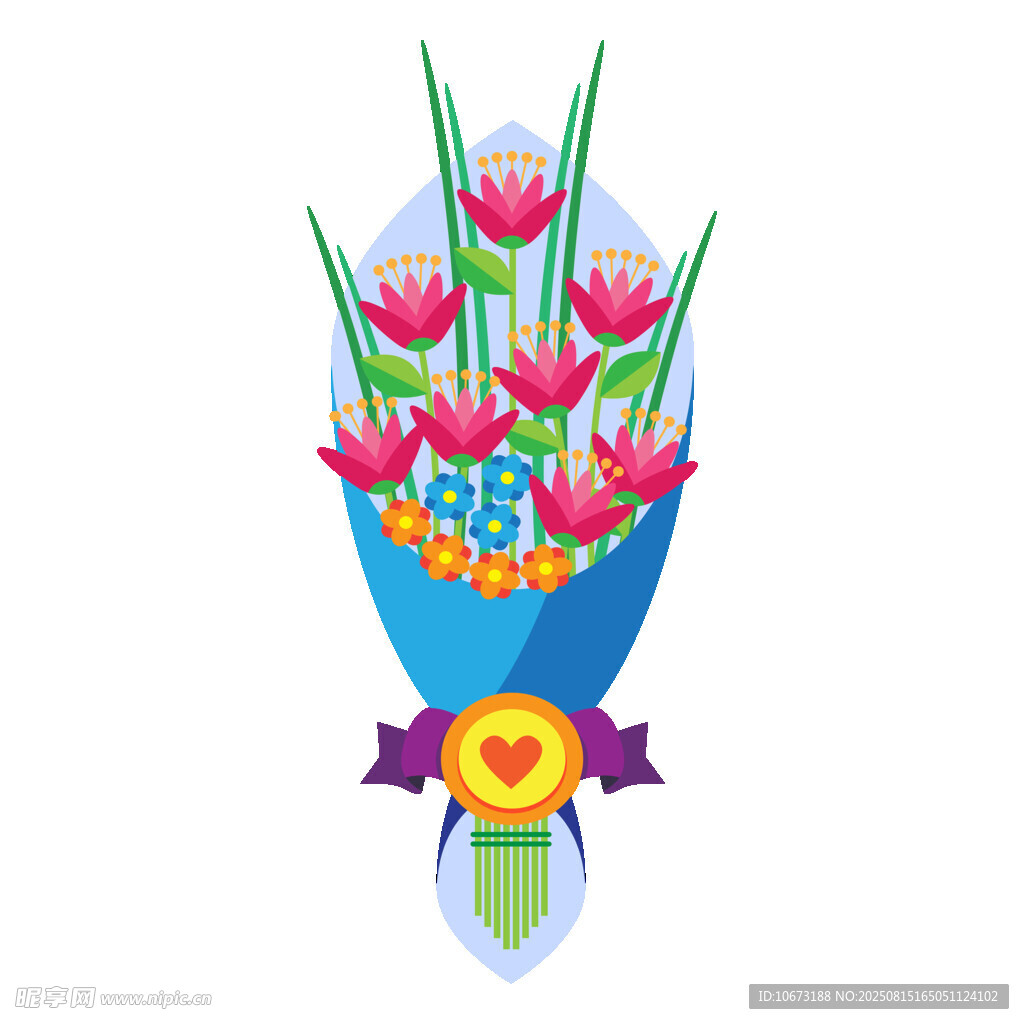精美花束插畫(huà)