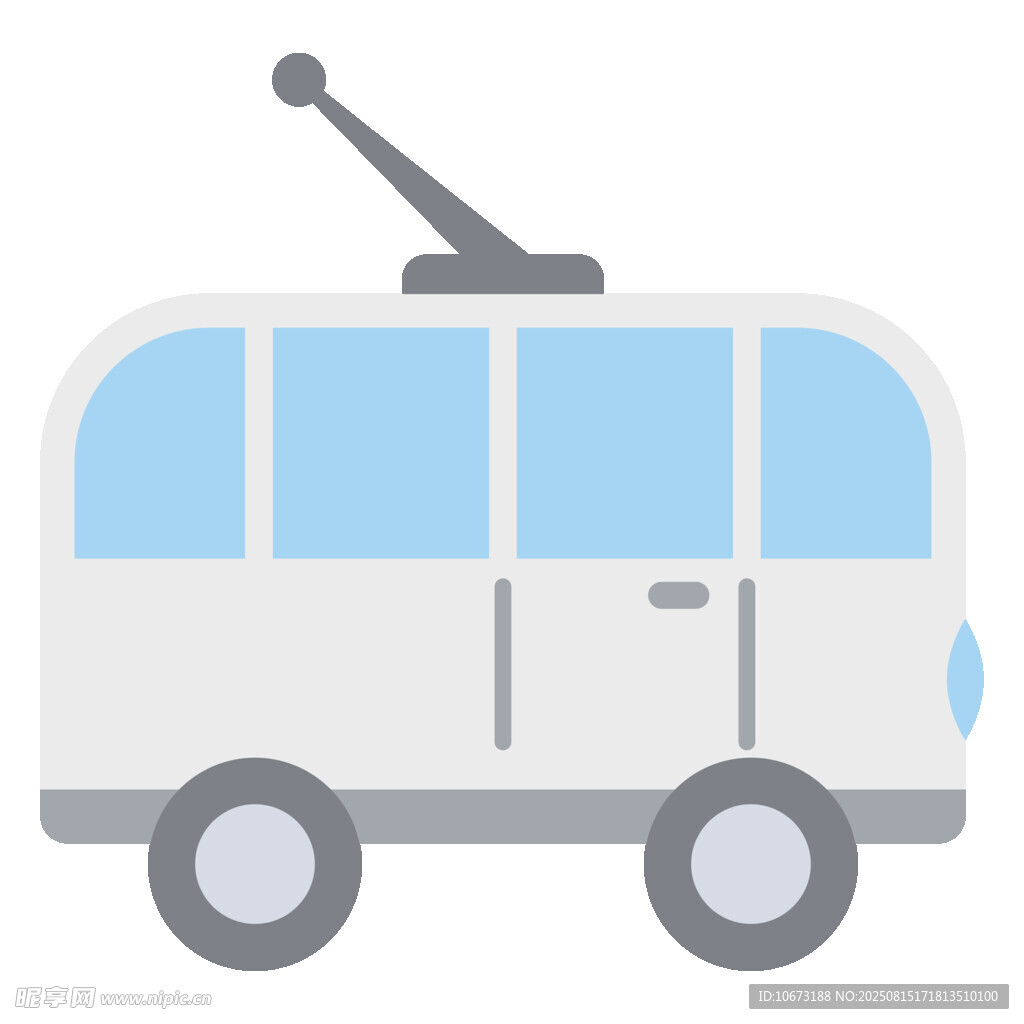 簡約風格的復古廣播車