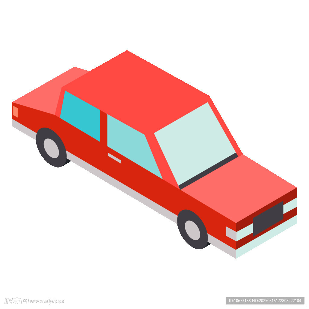 紅色復古轎車