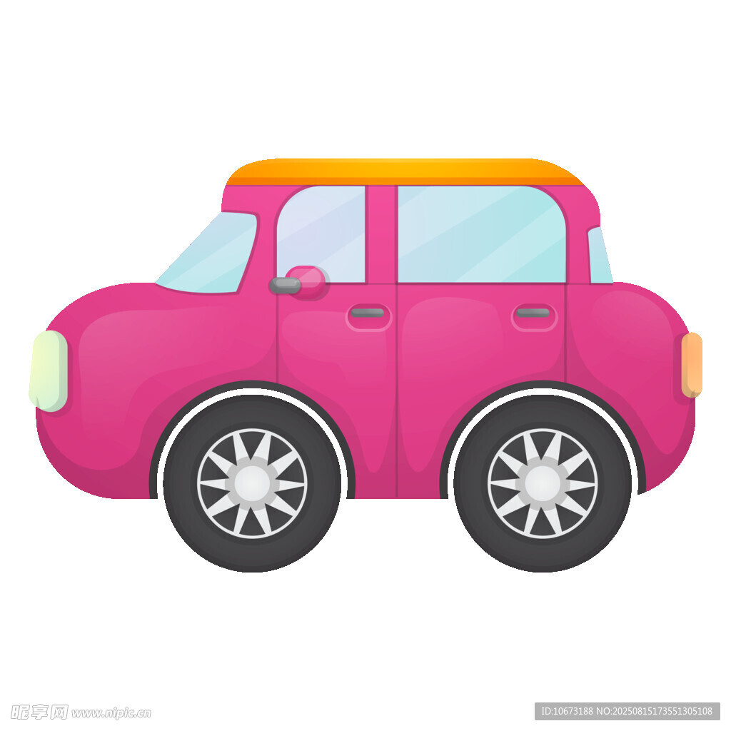 粉色卡通小汽車(chē)