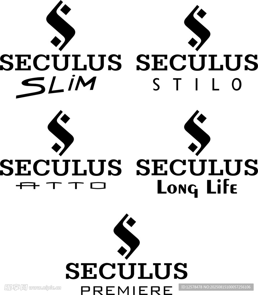 Seculus品牌標(biāo)志設(shè)計(jì)示例