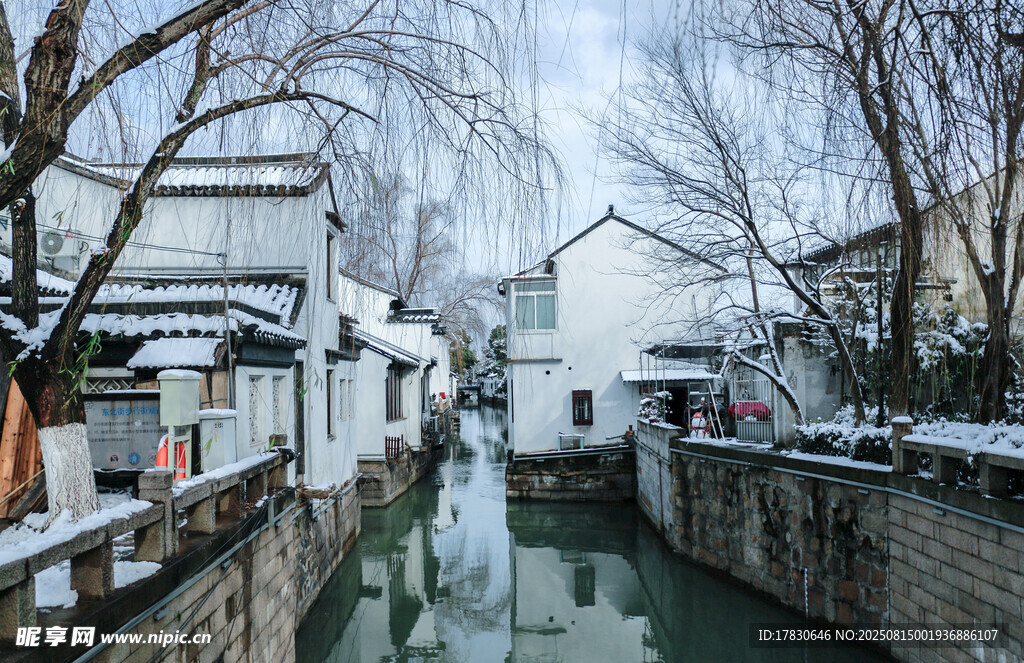 蘇州周莊雪景