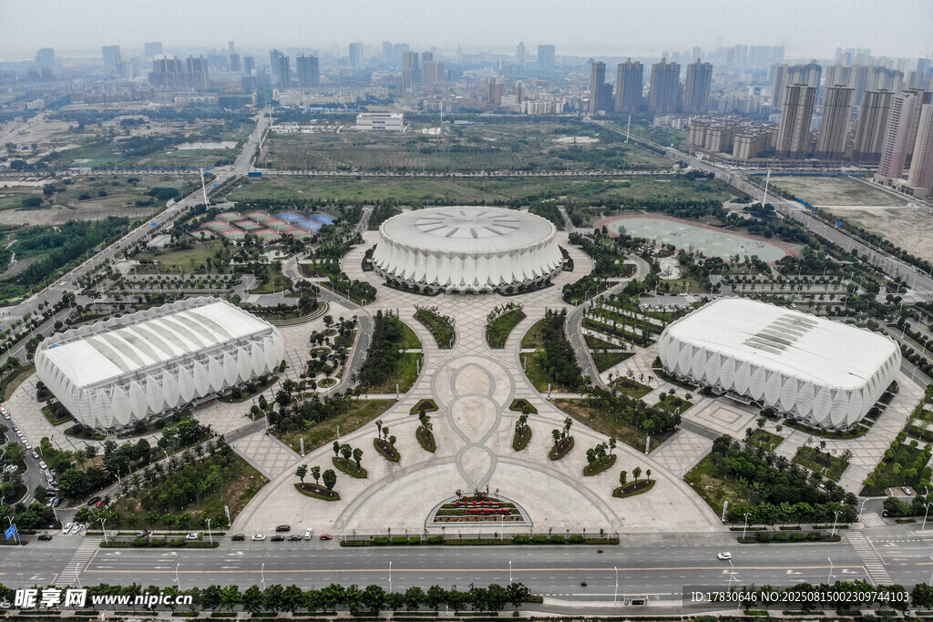 俯瞰荊州體育館