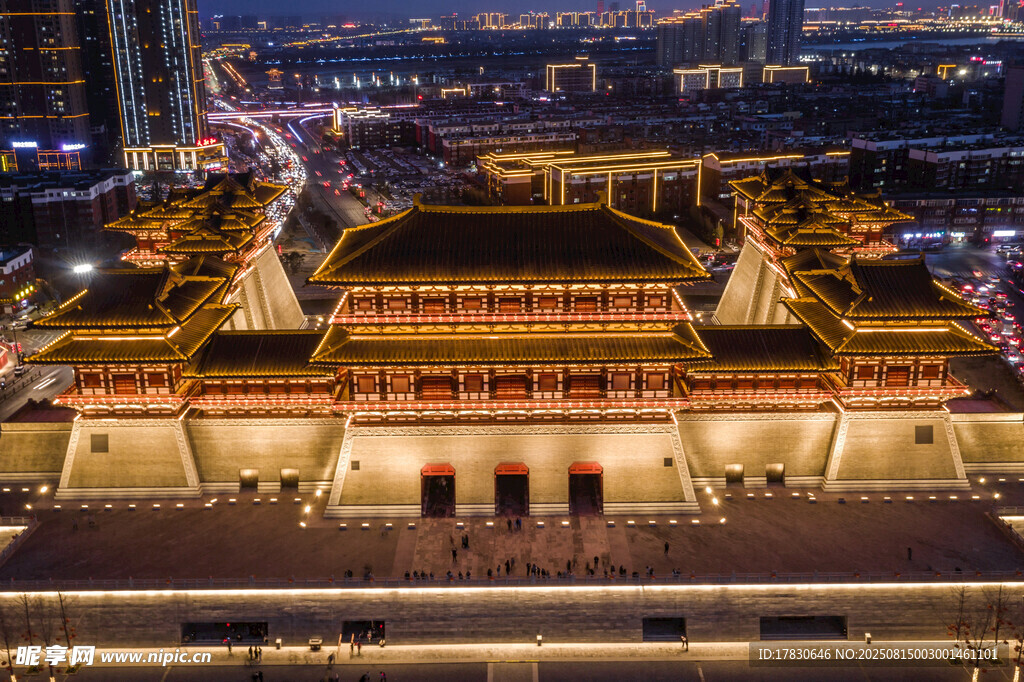洛陽(yáng)應(yīng)天門(mén)景區(qū)航拍