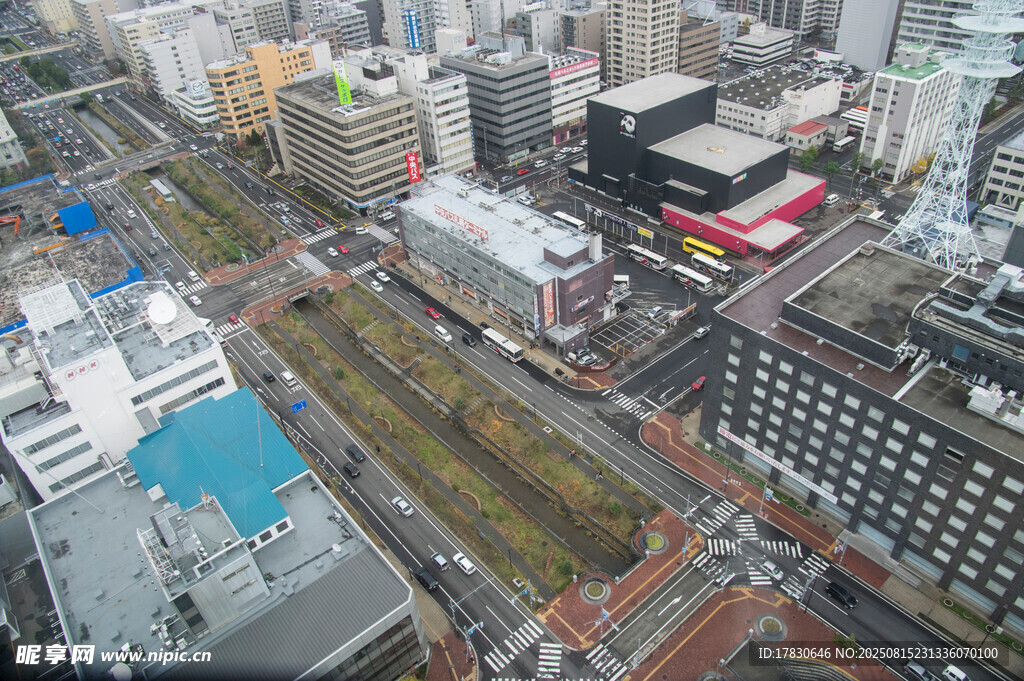 城市建筑俯瞰景象