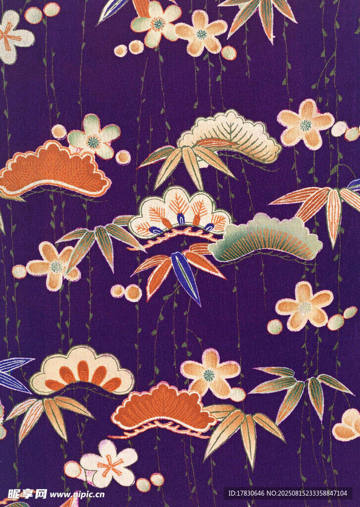日式和風(fēng)傳統(tǒng)花卉圖案