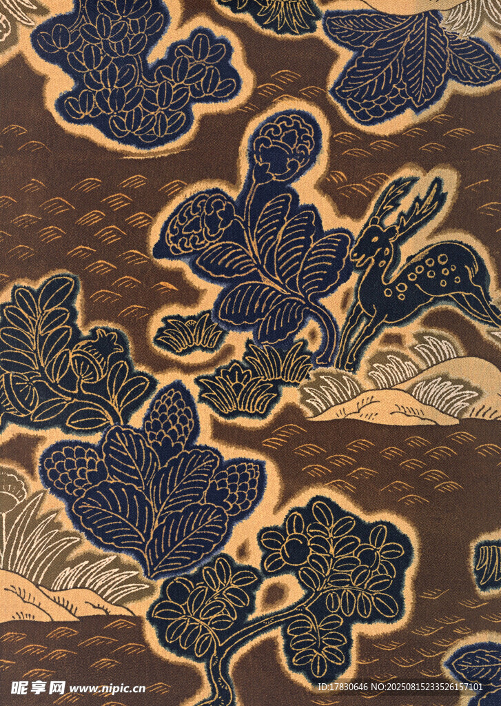 中式傳統(tǒng)刺繡花紋圖案