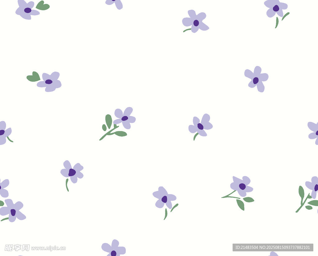 紫色小花圖案背景