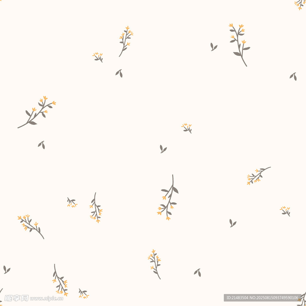簡(jiǎn)約花卉圖案背景紋理