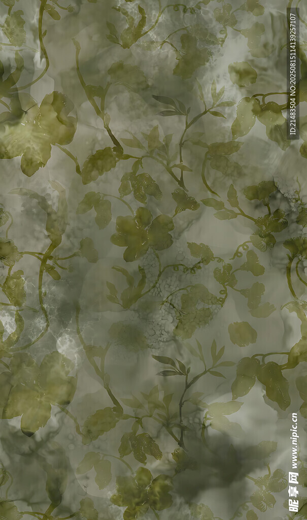 斑駁紋理的灰綠抽象背景