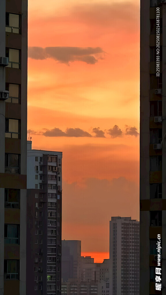 城市黃昏