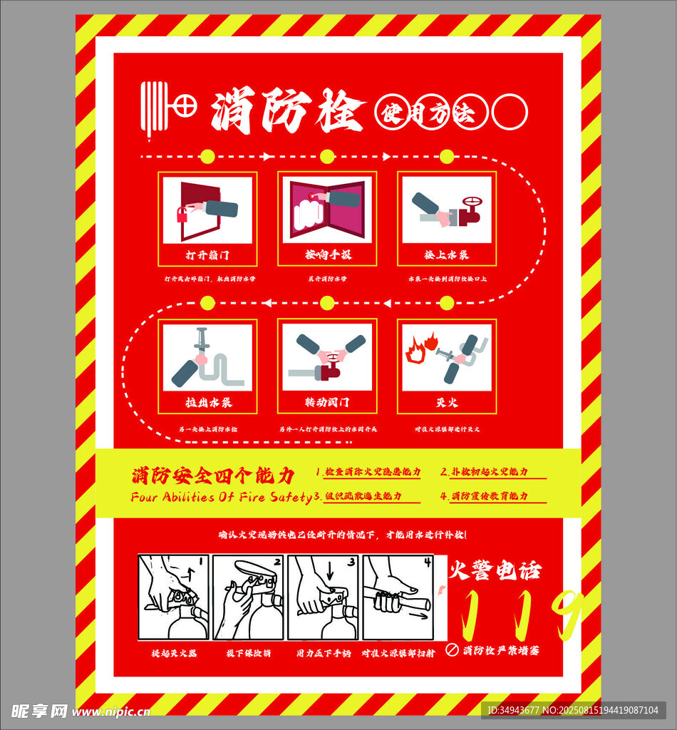 消防安全知識(shí)宣傳海報(bào)