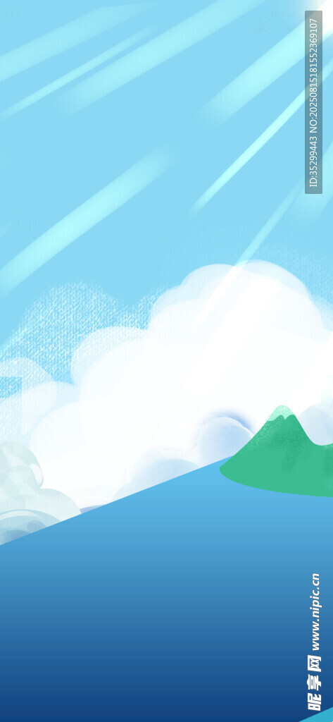 藍(lán)天青山下的開闊美景