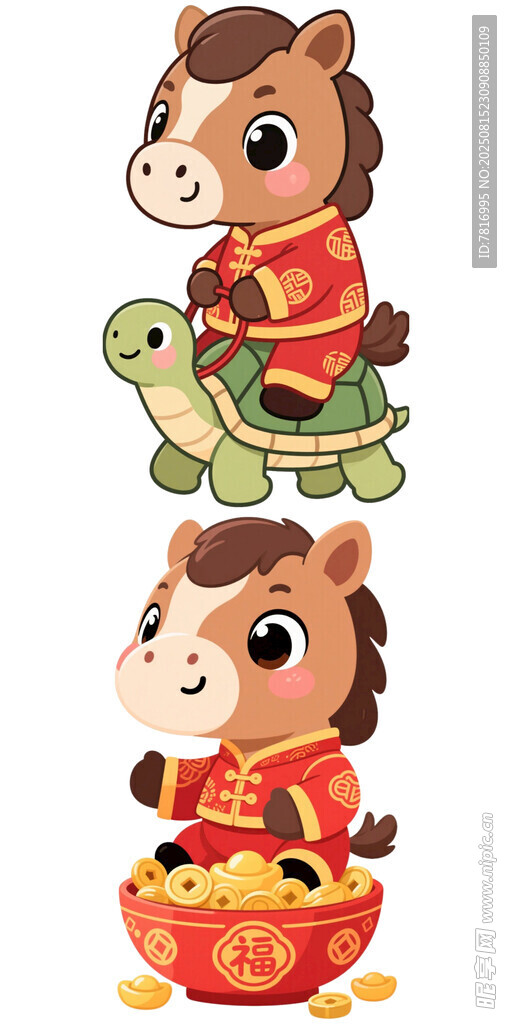 馬年吉祥物賀歲形象