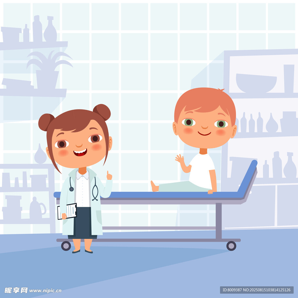 醫(yī)生為兒童做檢查