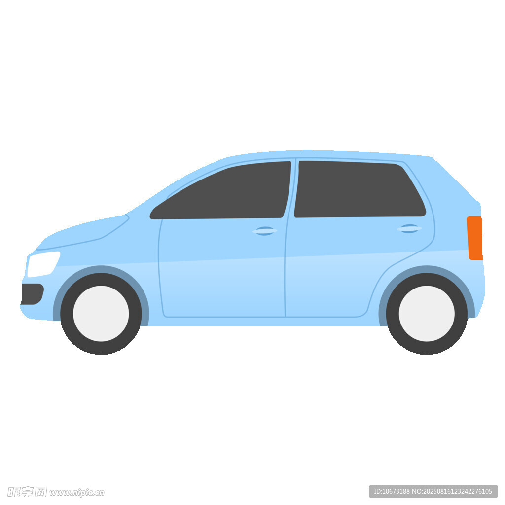 藍(lán)色簡(jiǎn)約風(fēng)格小汽車圖標(biāo)