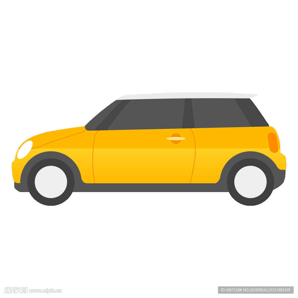 黃色迷你汽車圖標(biāo)