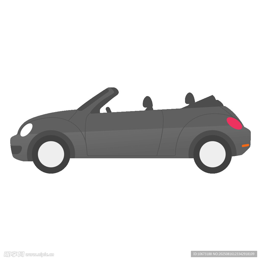 黑色敞篷汽車模型