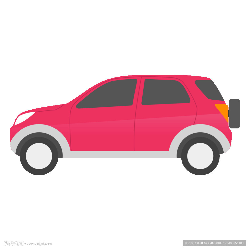 紅色SUV汽車圖標(biāo)