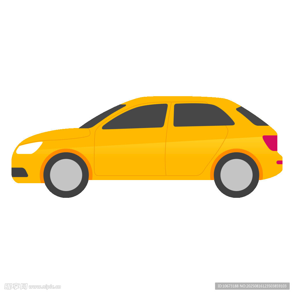 黃色轎車圖標(biāo)