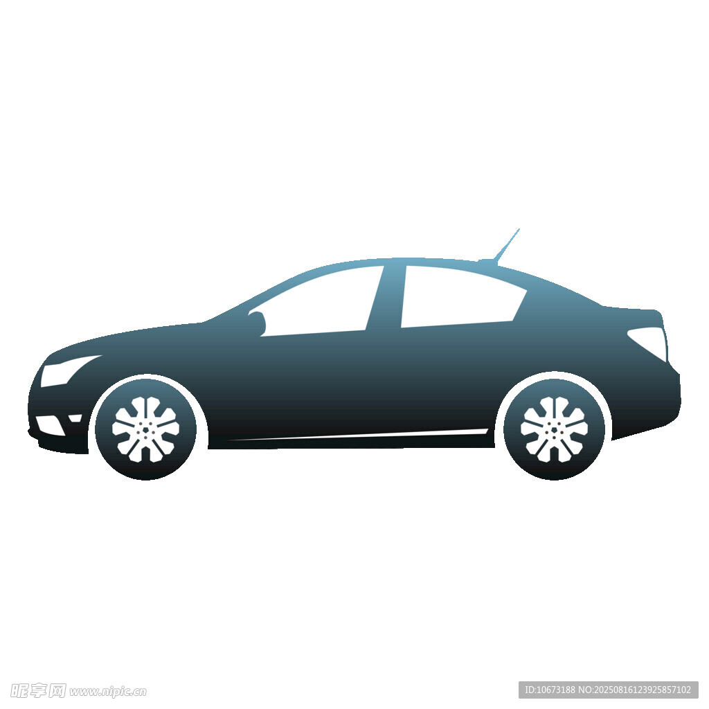 簡約風(fēng)格轎車圖標(biāo)