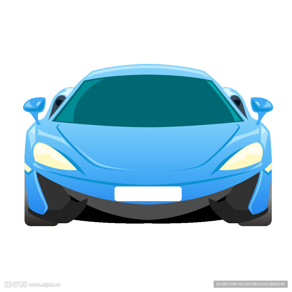藍(lán)色酷炫跑車模型