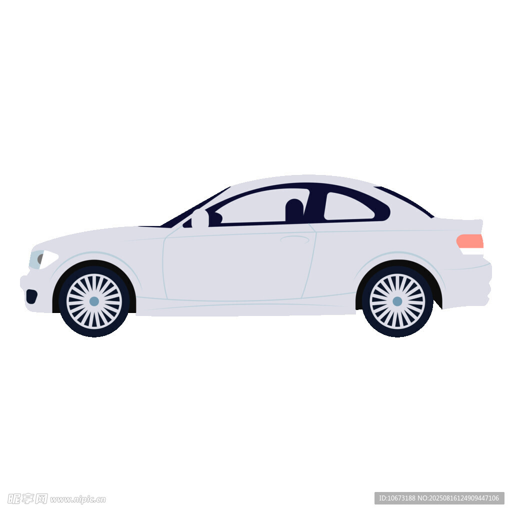 白色轎車模型