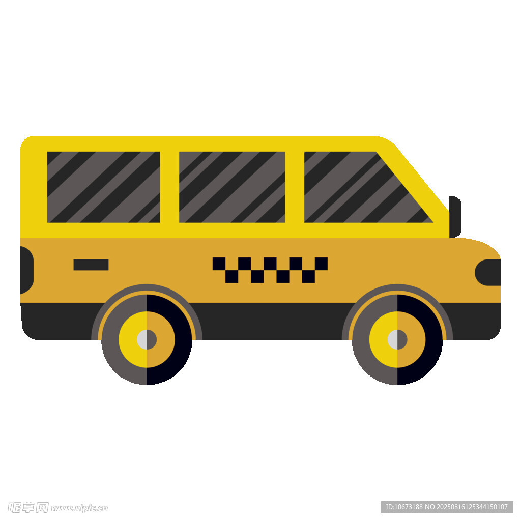 黃色出租車插畫