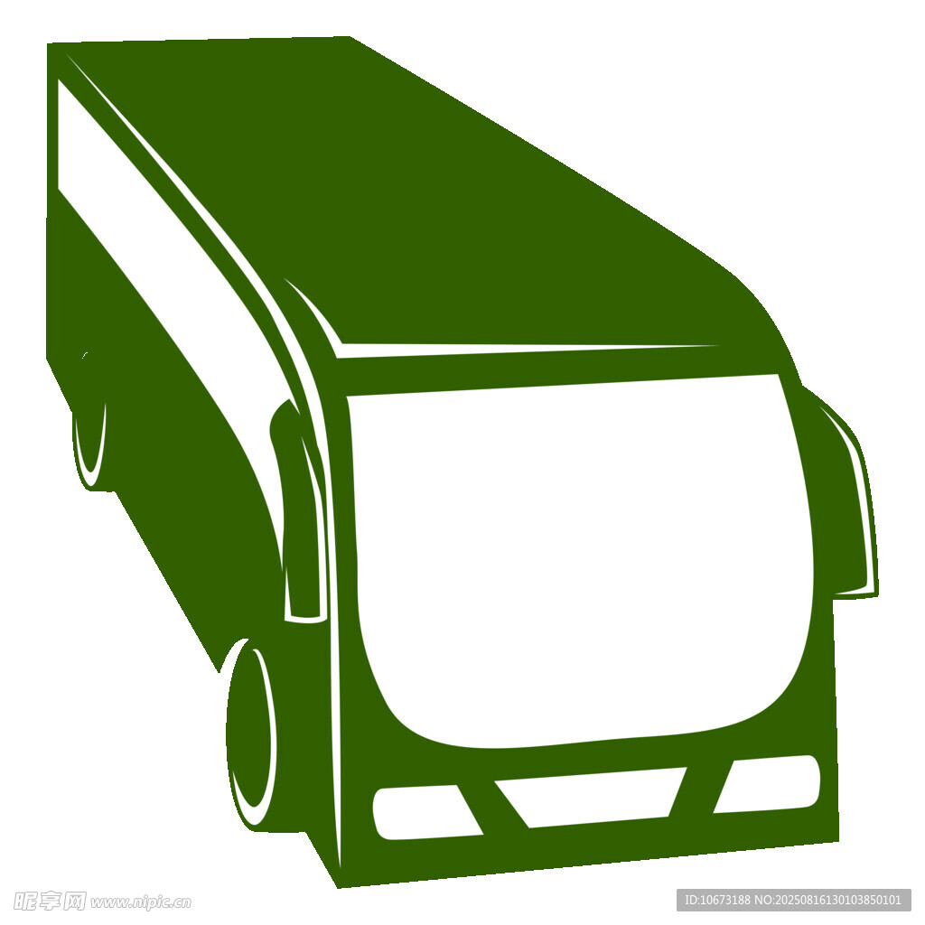 綠色大巴車圖標(biāo)