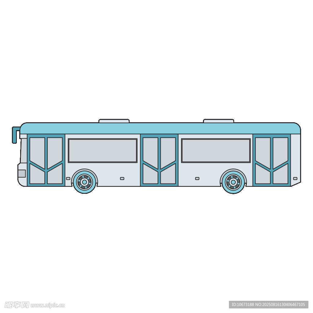 簡(jiǎn)約風(fēng)格城市公交插畫(huà)