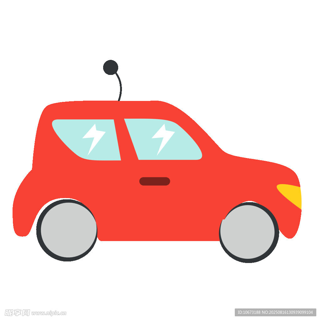 紅色卡通小汽車