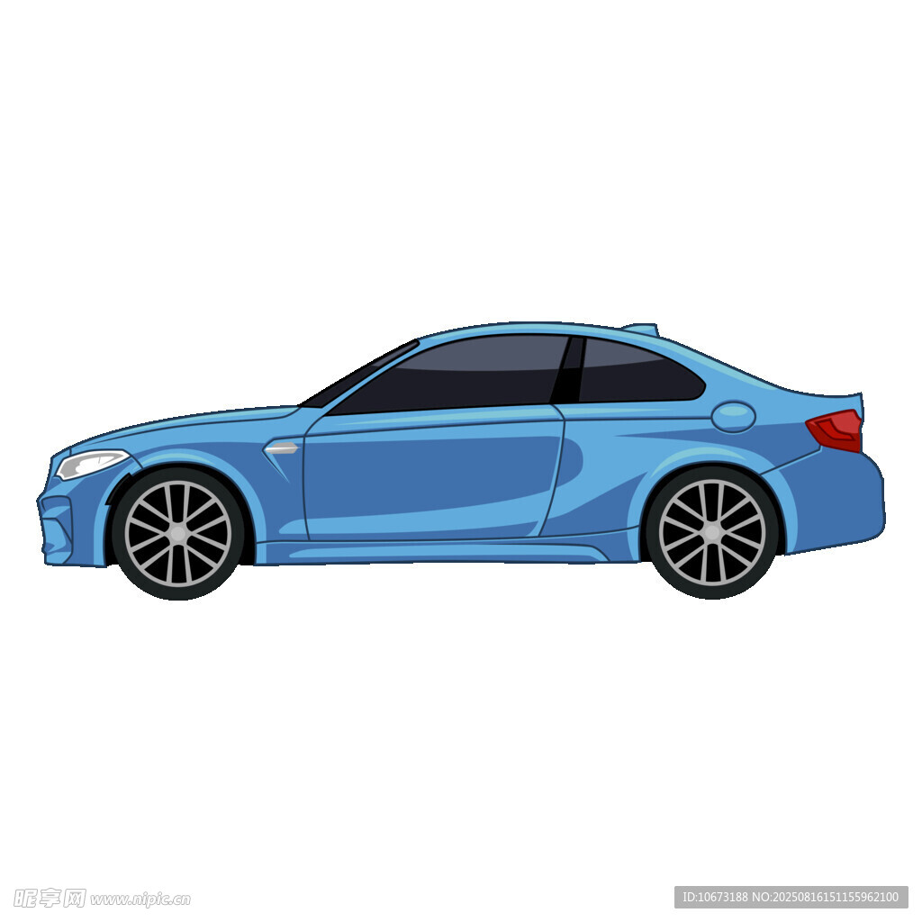 藍(lán)色酷炫轎車模型