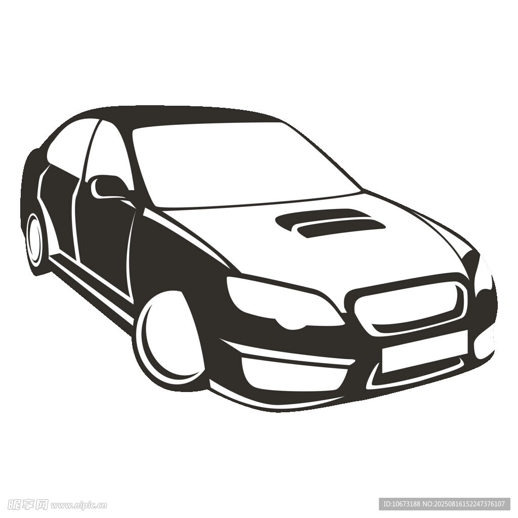 簡(jiǎn)約風(fēng)格汽車輪廓圖
