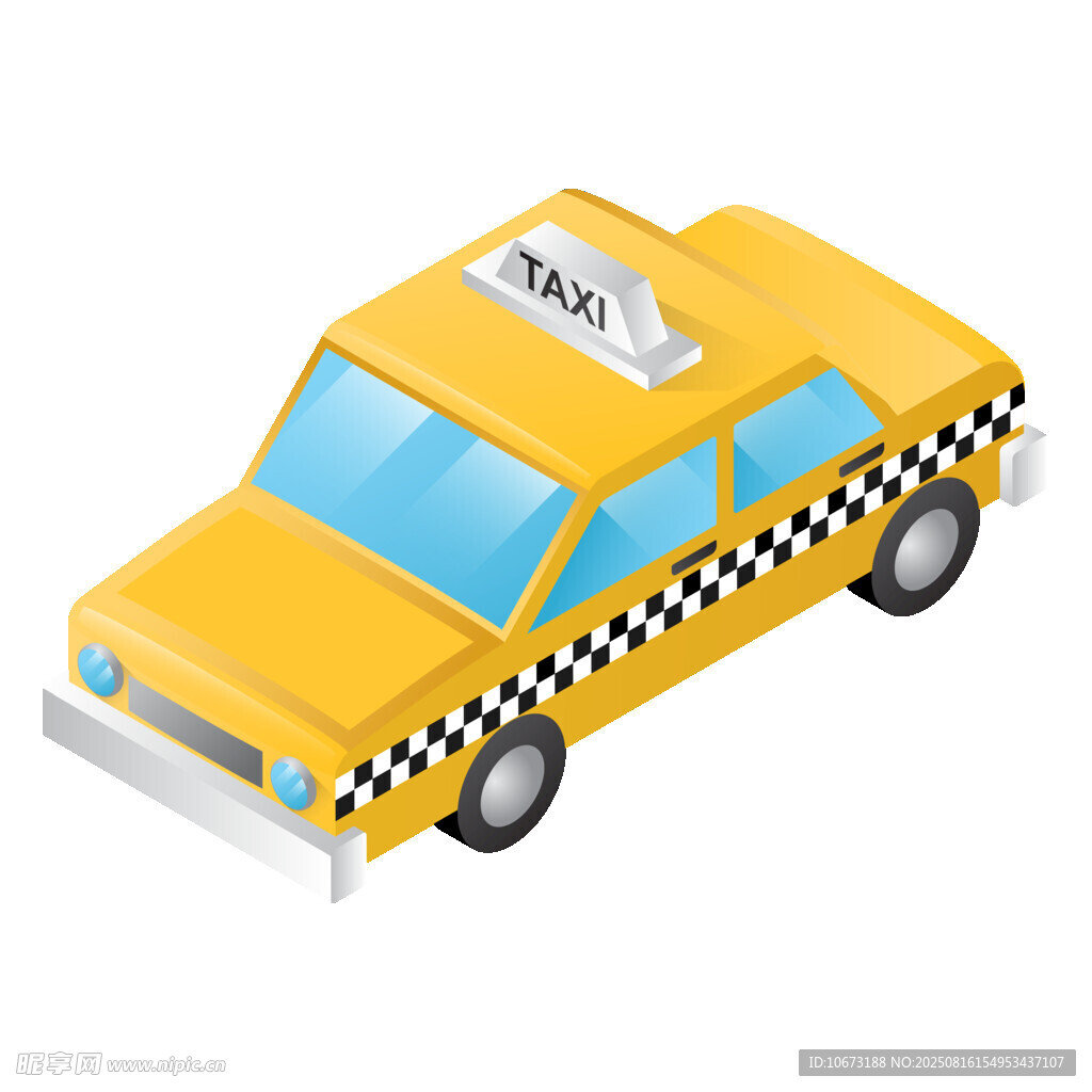 黃色出租車圖標