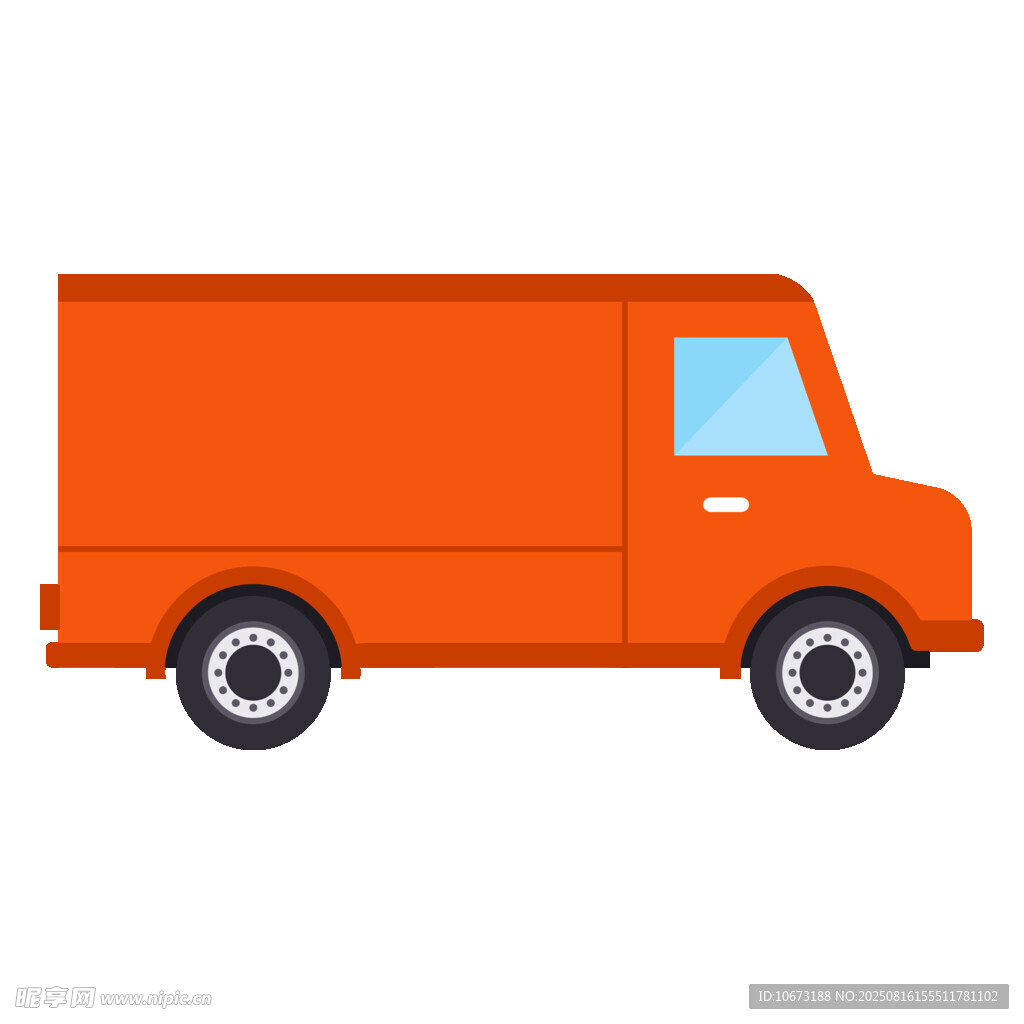 橙色貨運(yùn)卡車