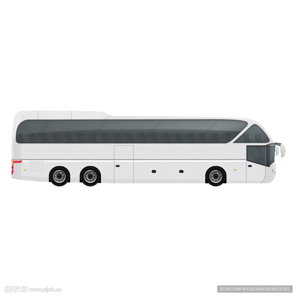 白色大型豪華旅游巴士