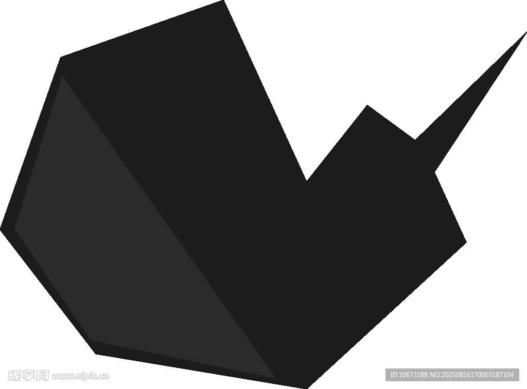 黑色立體勾選符號(hào)圖標(biāo)