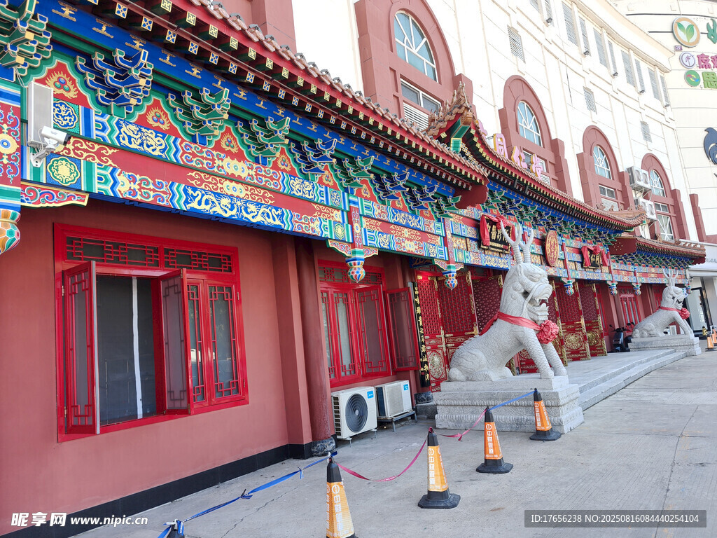 中式古建筑街道景觀