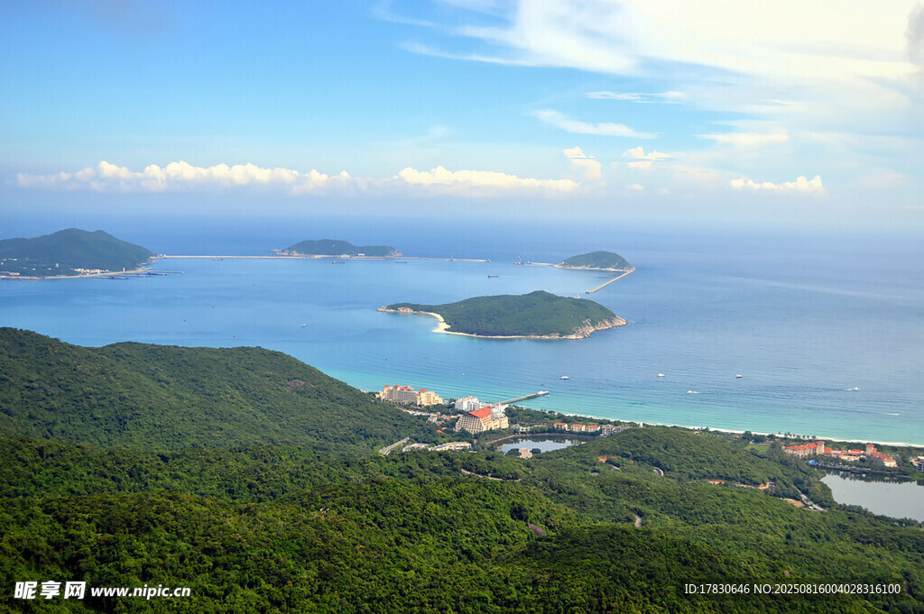 海島山林全景風(fēng)光