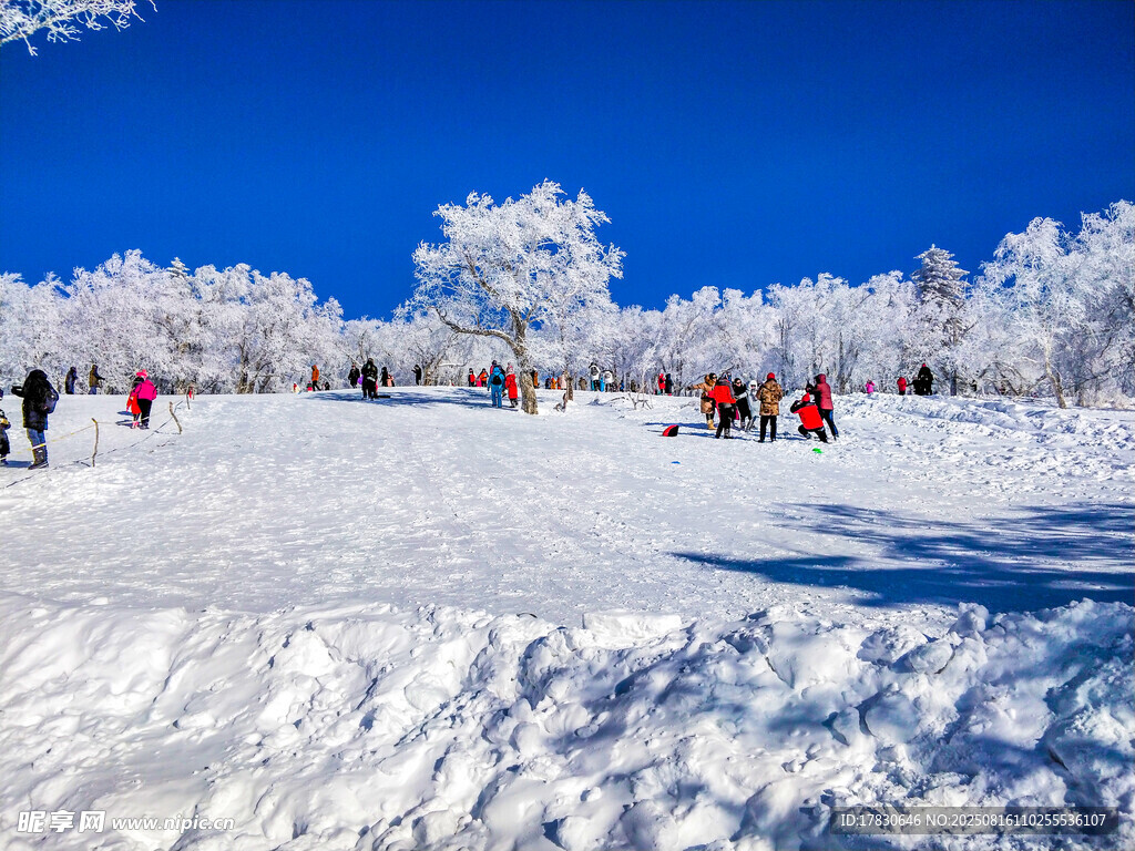 冬日滑雪場(chǎng)的歡樂景象