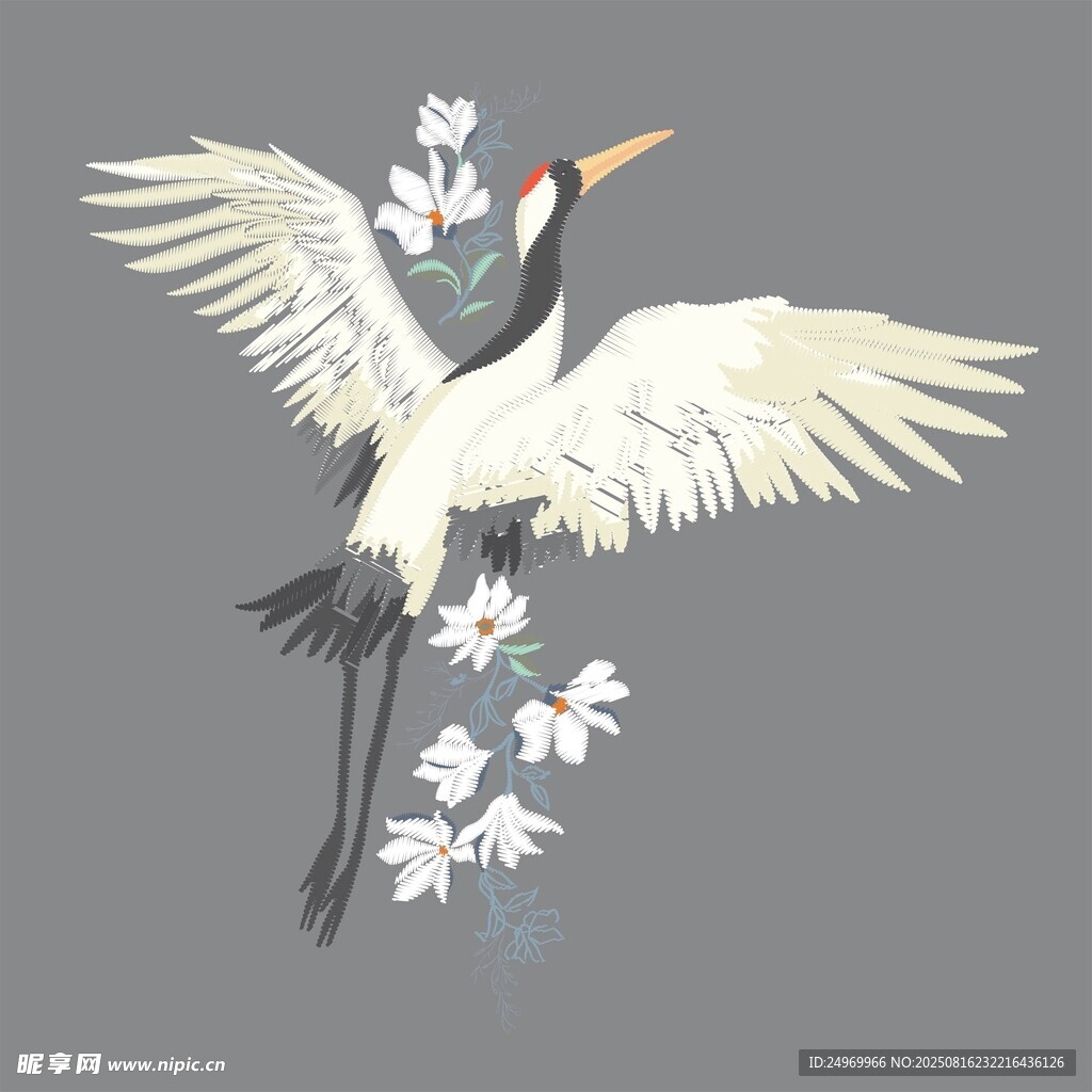 展翅仙鶴圖