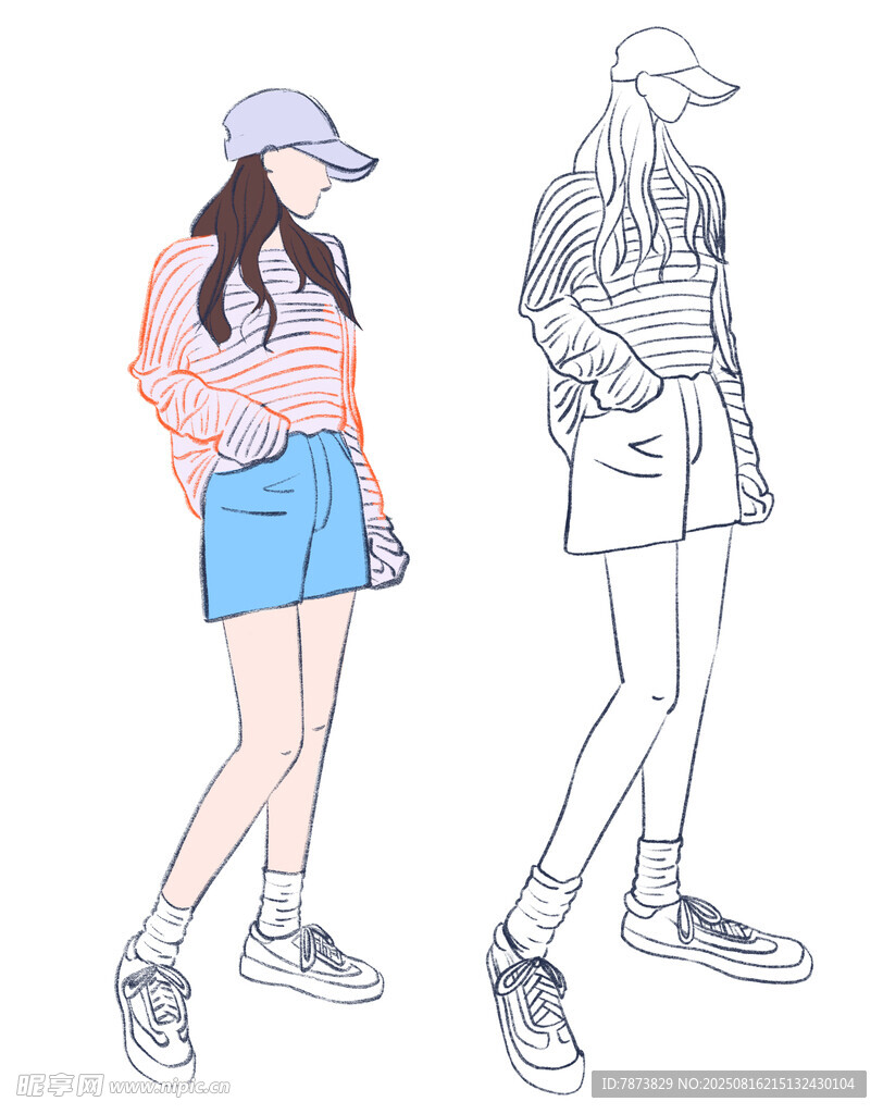 女孩卡通風(fēng)格
