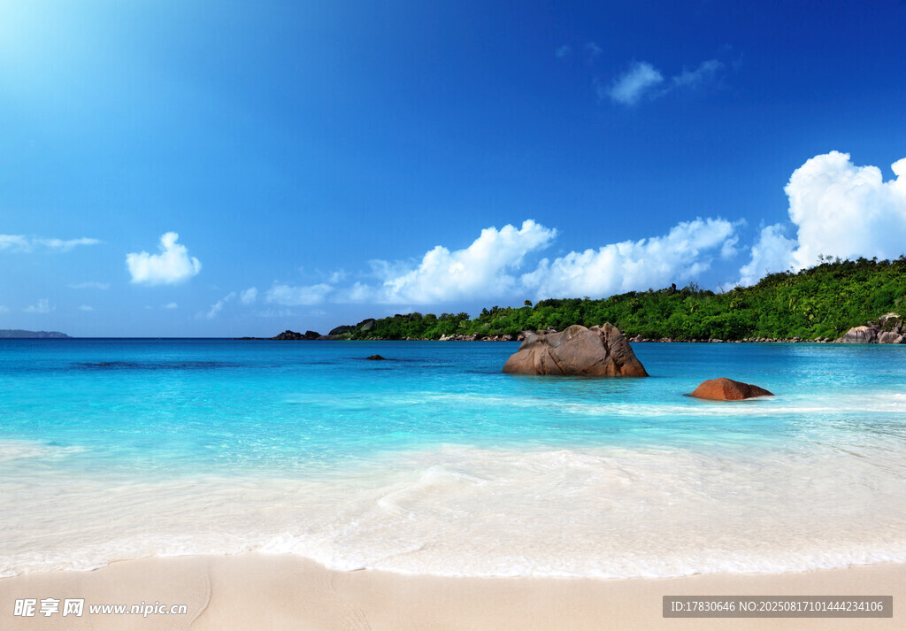 美麗海島沙灘海景風(fēng)光